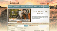 Desktop Screenshot of becherfuneralhome.com